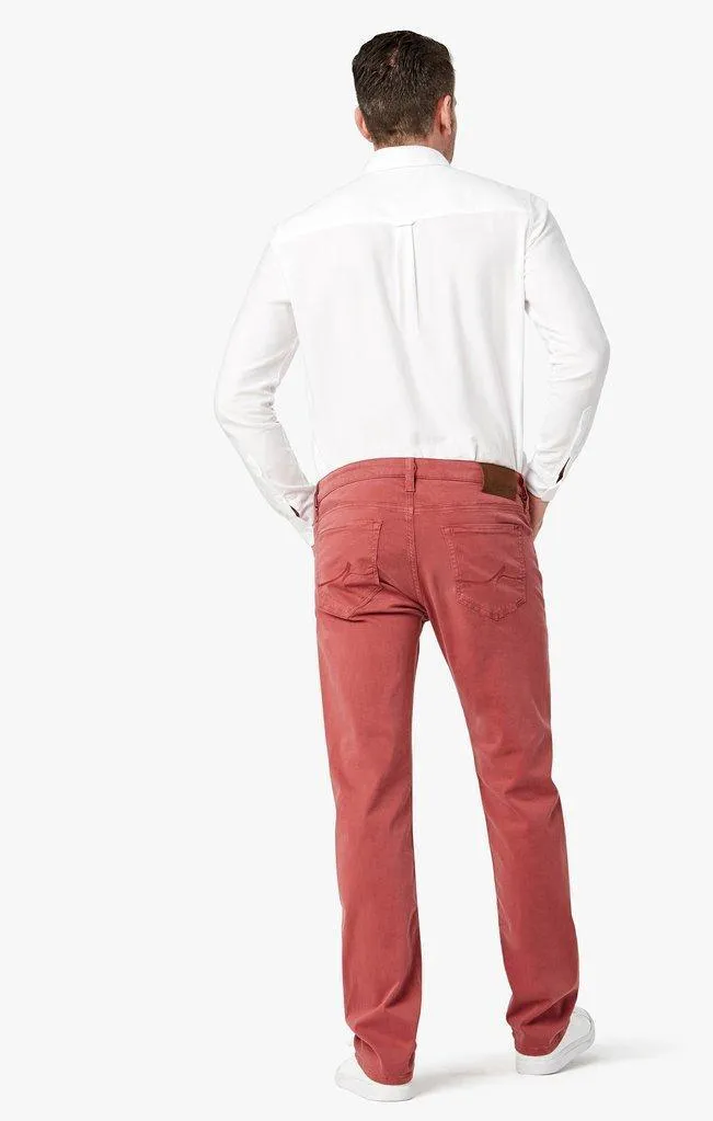 34 Heritage Courage Straight Leg Pants in Brick Dust Twill