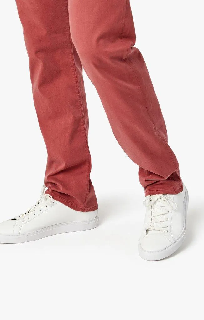 34 Heritage Courage Straight Leg Pants in Brick Dust Twill