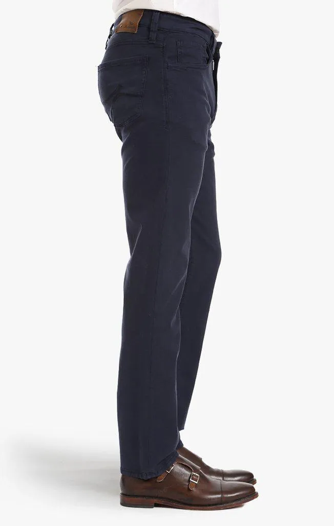 34 Heritage Courage Straight Leg Pants in Navy Fine Twill