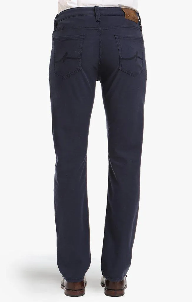 34 Heritage Courage Straight Leg Pants in Navy Fine Twill