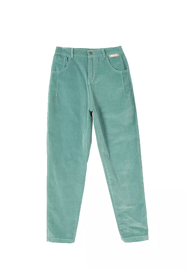 A-IN GIRLS Corduroy Pants With Elastic Waist