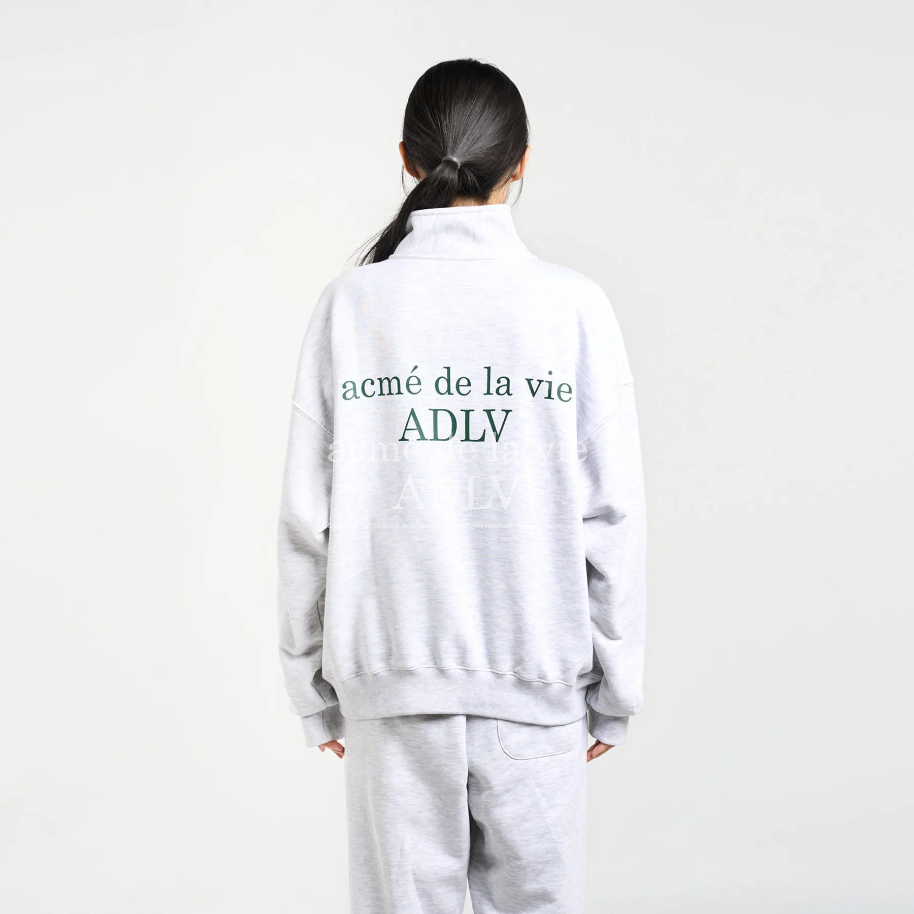 acme de la vie  |Pullovers Unisex Street Style Long Sleeves Plain Cotton Logo