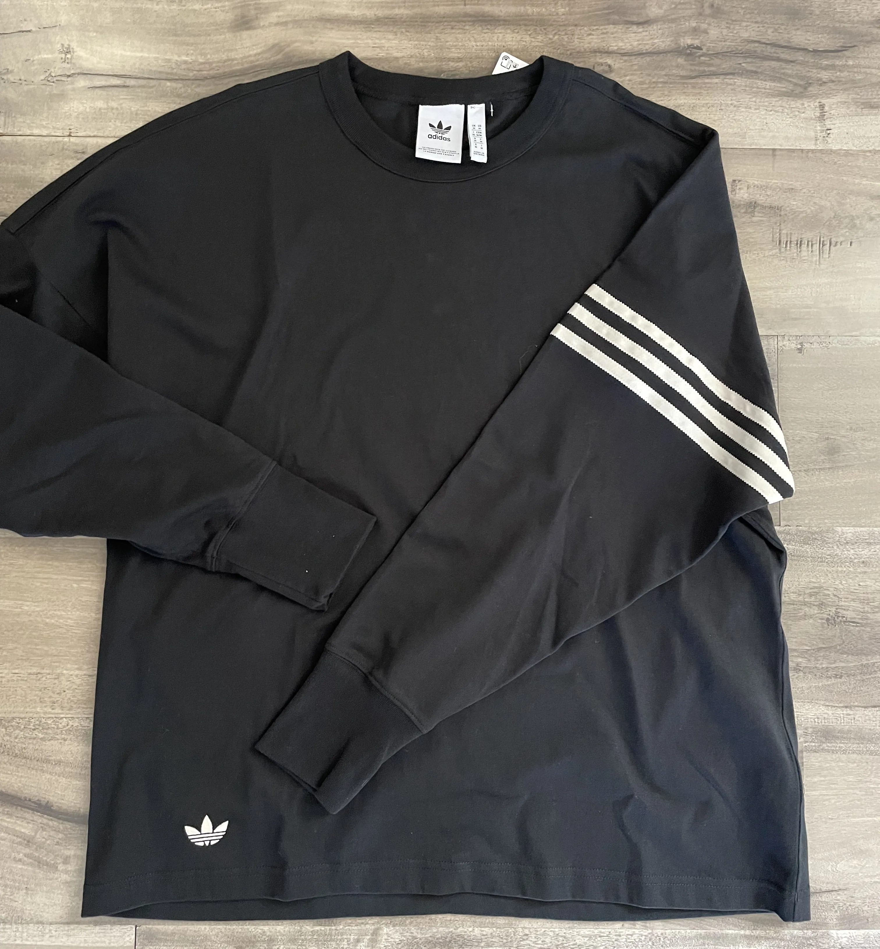 adidas  |Crew Neck Pullovers Unisex Street Style Long Sleeves Plain