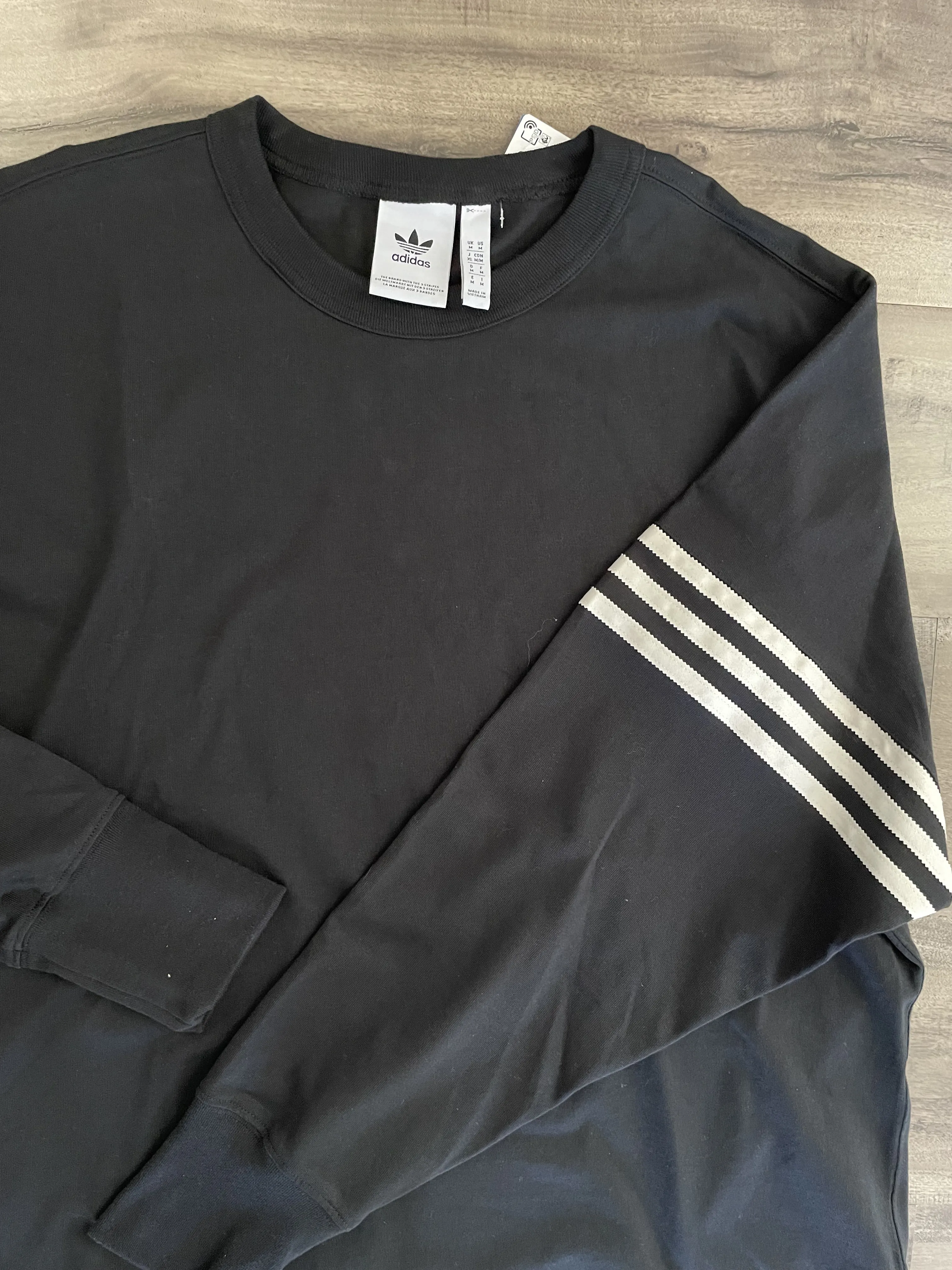 adidas  |Crew Neck Pullovers Unisex Street Style Long Sleeves Plain