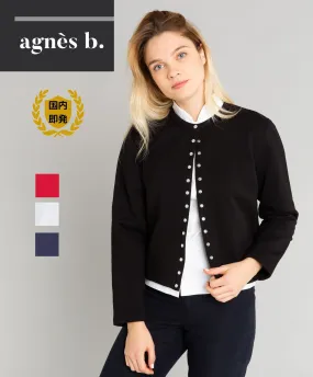 Agnes b  |Casual Style Unisex Street Style Long Sleeves Plain Cotton