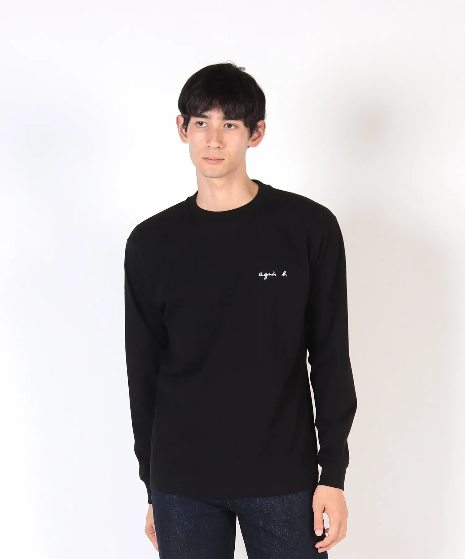 Agnes b  |Crew Neck Pullovers Unisex Street Style Long Sleeves Plain