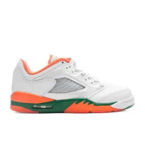 Air Jordan 5 Retro Low (GS) - Football Grey/Brilliant Orange/Pine Green