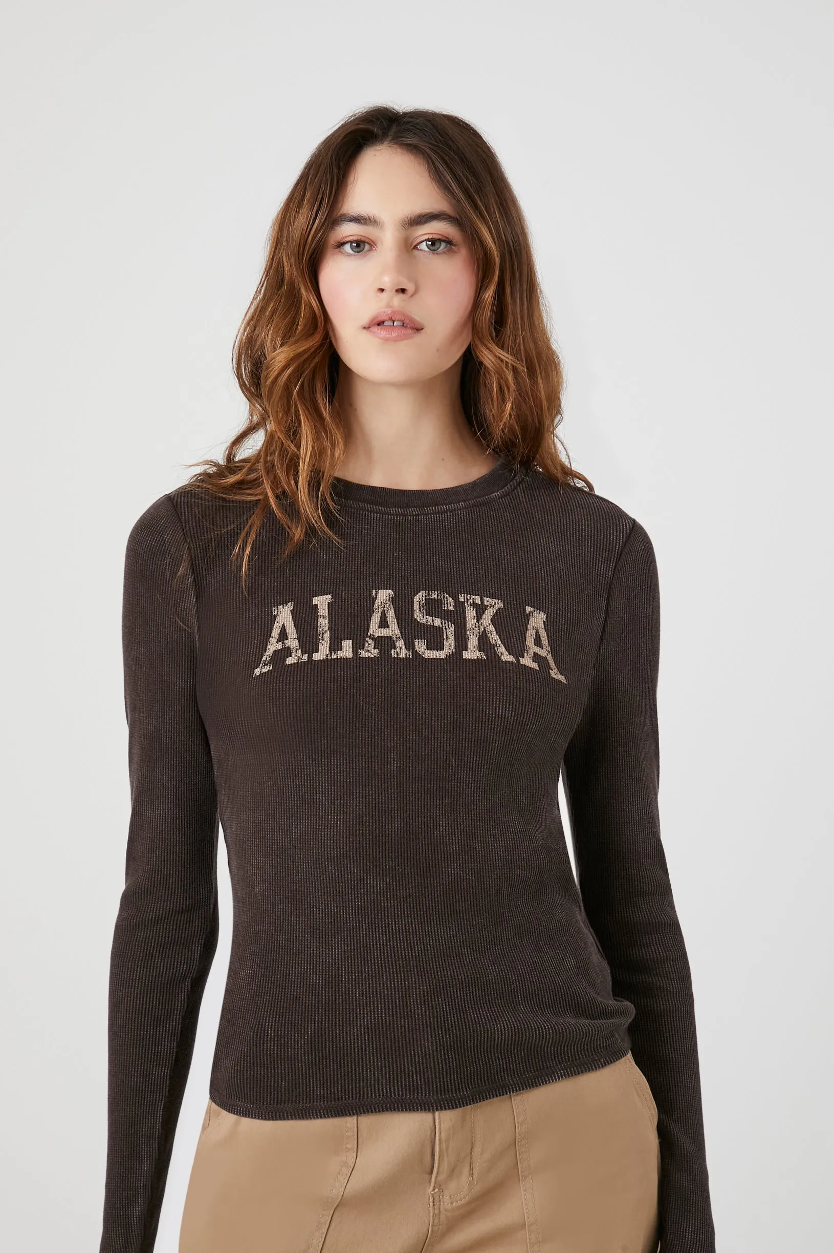 Alaska Graphic Washed Long Sleeve Top