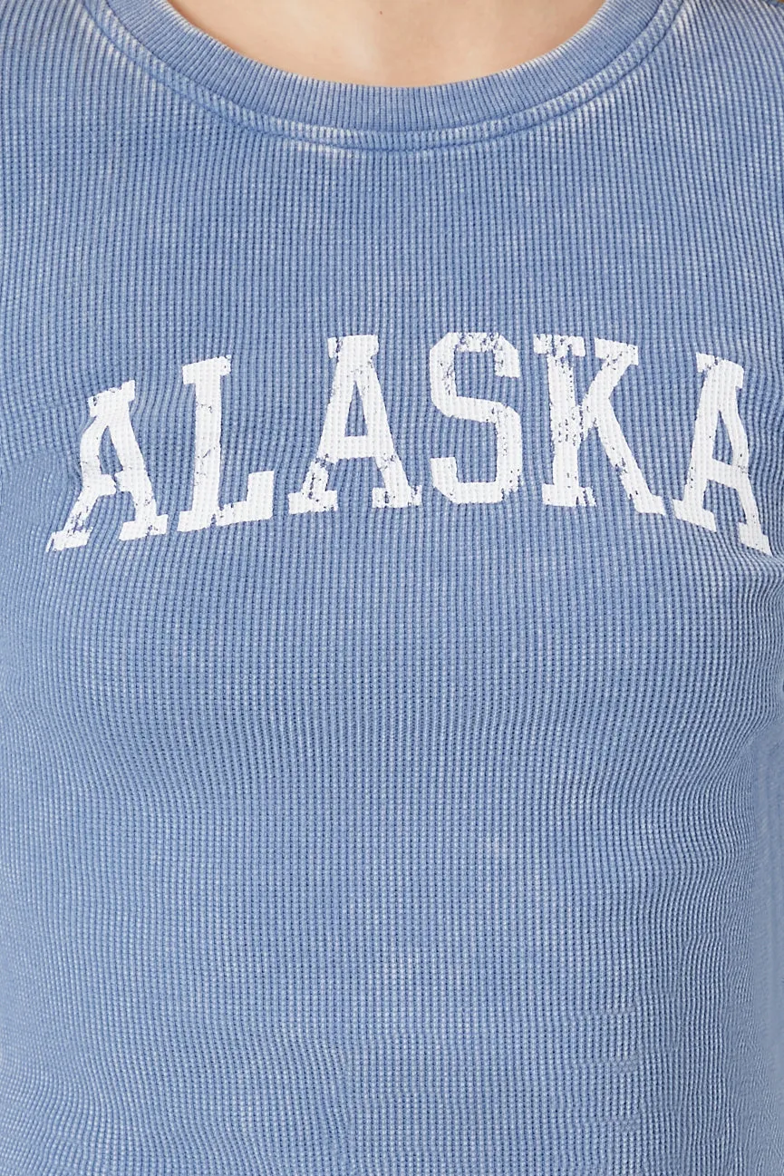 Alaska Graphic Washed Long Sleeve Top