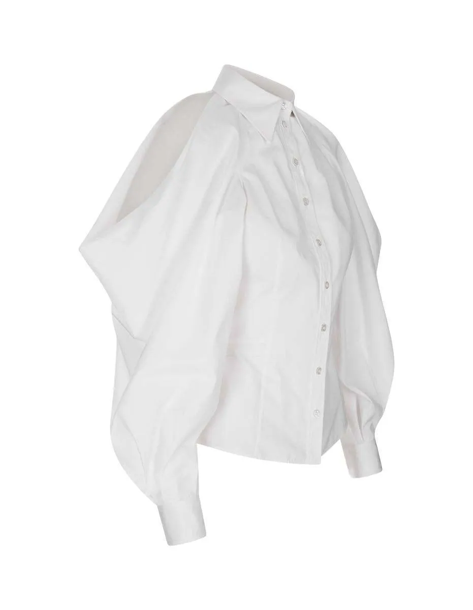 alexander mcqueen  |Casual Style Long Sleeves Plain Cotton Party Style