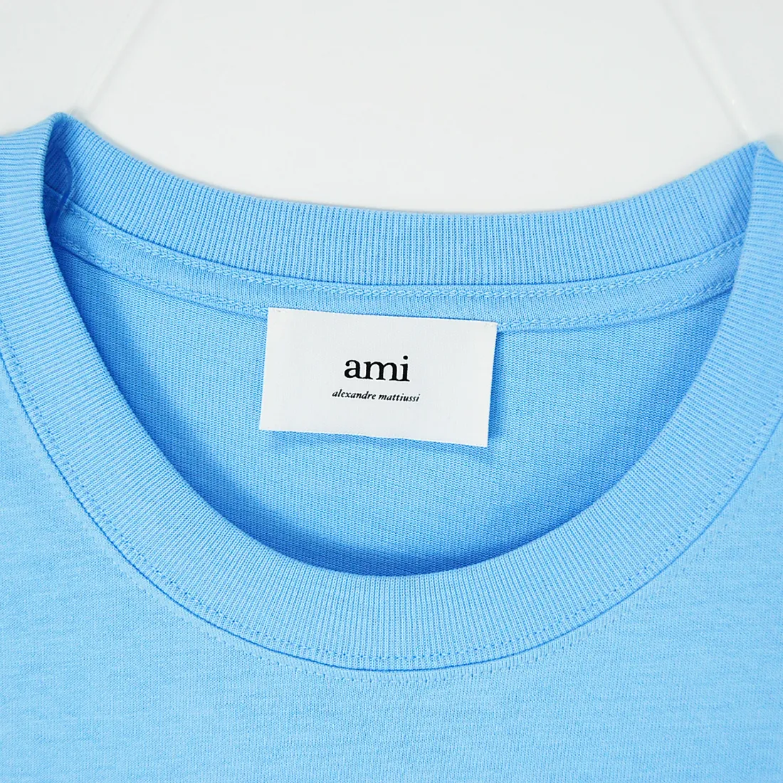 AMI PARIS  |Crew Neck Pullovers Unisex Street Style Short Sleeves Logo