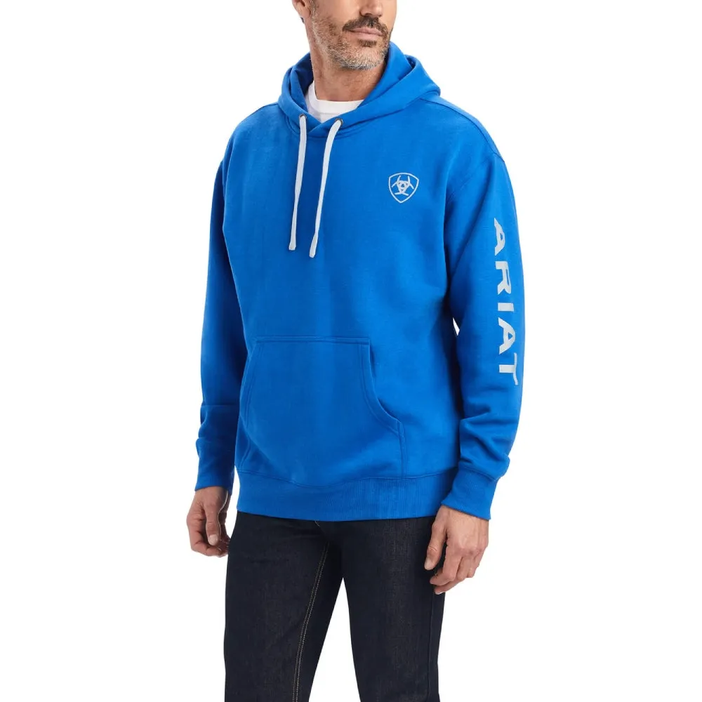 Ariat Mens Logo Blue Hoodie | Outerwear | Shop Online