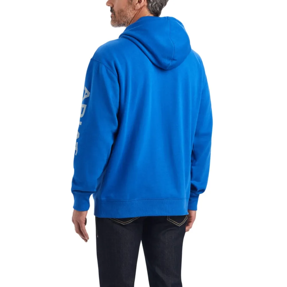 Ariat Mens Logo Blue Hoodie | Outerwear | Shop Online