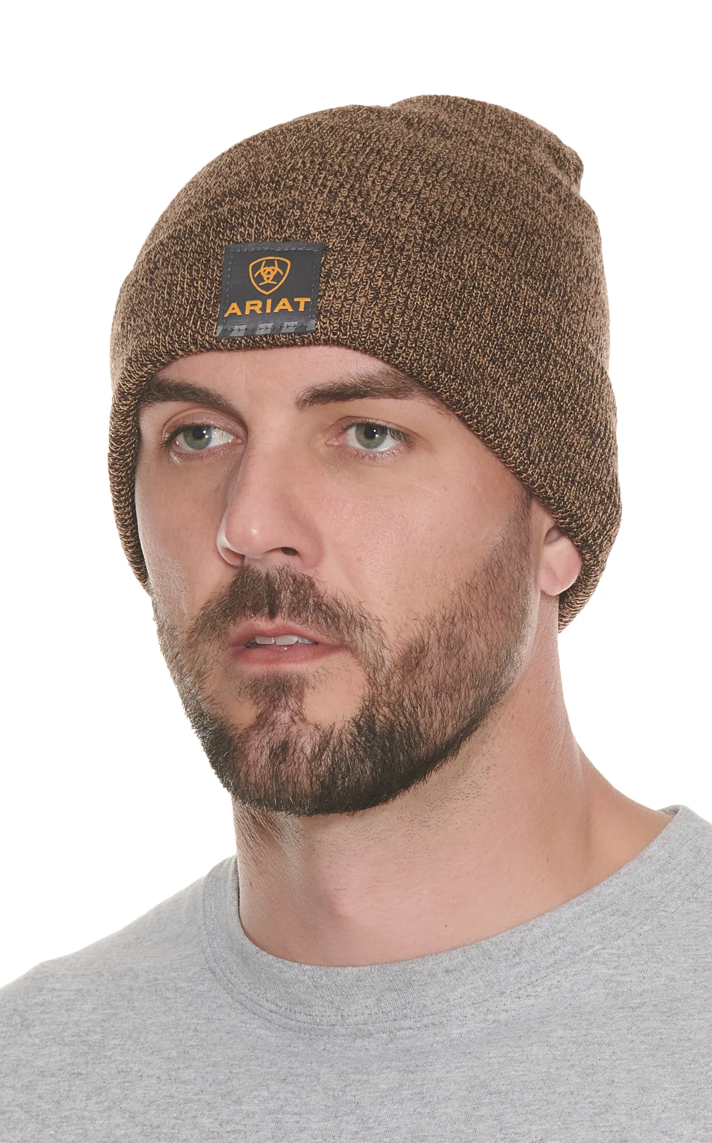 Ariat Rebar Men's Dark Brown and Sandstone Thinsulate Watch Cap