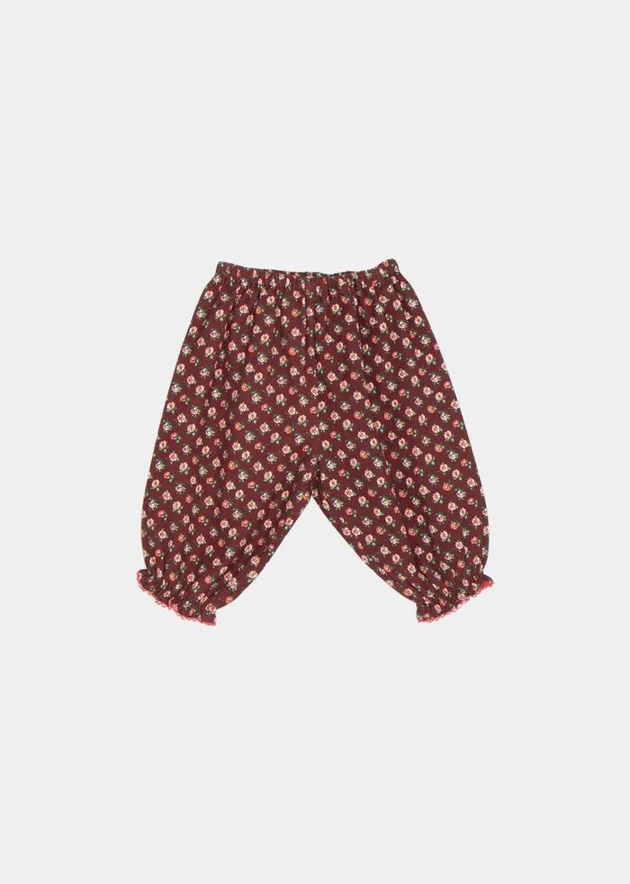 ARNIKA BABY TROUSER-Chocolate Floral