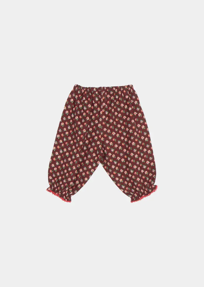 ARNIKA BABY TROUSER-Chocolate Floral