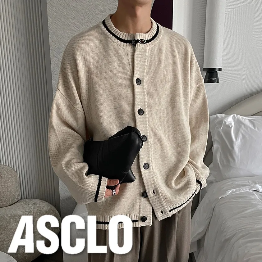 ASCLO  |Casual Style Unisex Long Sleeves Formal Style  Cardigans