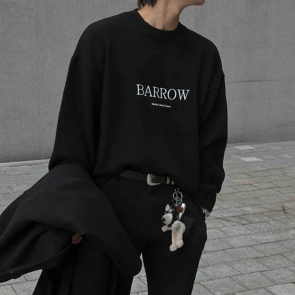 ASCLO  |Crew Neck Casual Style Unisex Wool Nylon Street Style U-Neck