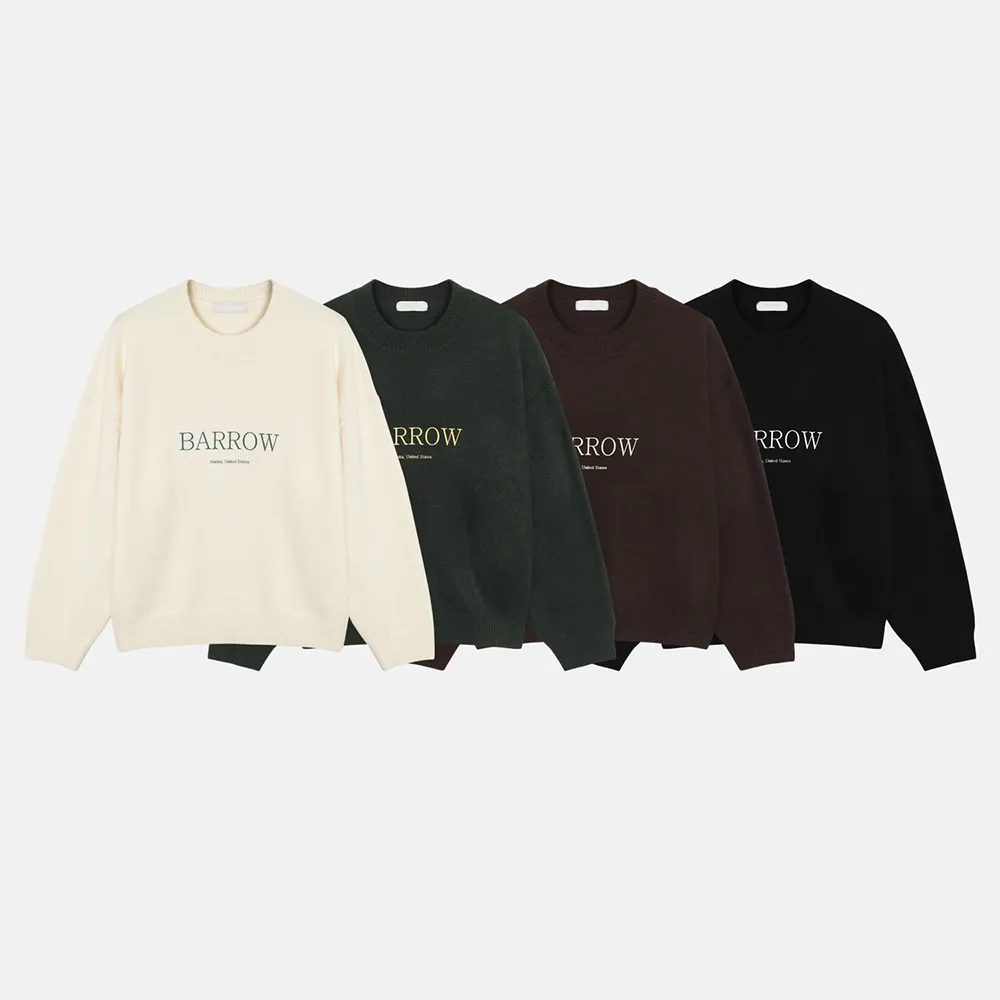 ASCLO  |Crew Neck Casual Style Unisex Wool Nylon Street Style U-Neck