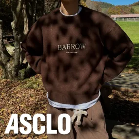 ASCLO  |Crew Neck Casual Style Unisex Wool Nylon Street Style U-Neck