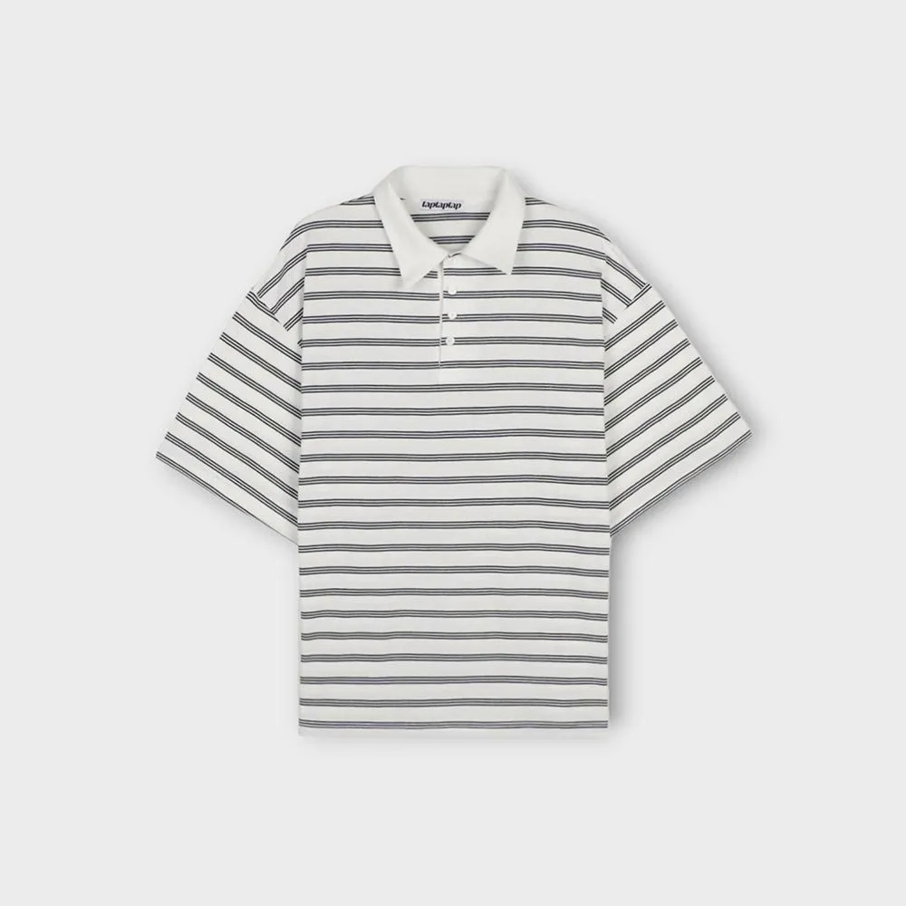 ASCLO  |Pullovers Stripes Unisex Street Style Cotton Short Sleeves