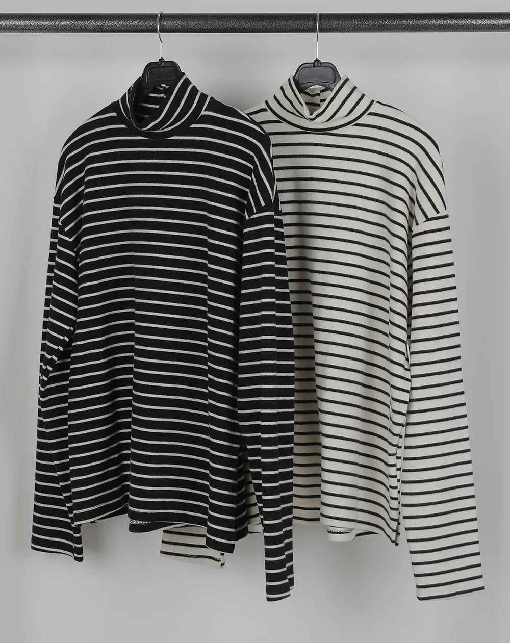 ASCLO  |Pullovers Stripes Unisex Street Style Long Sleeves Cotton