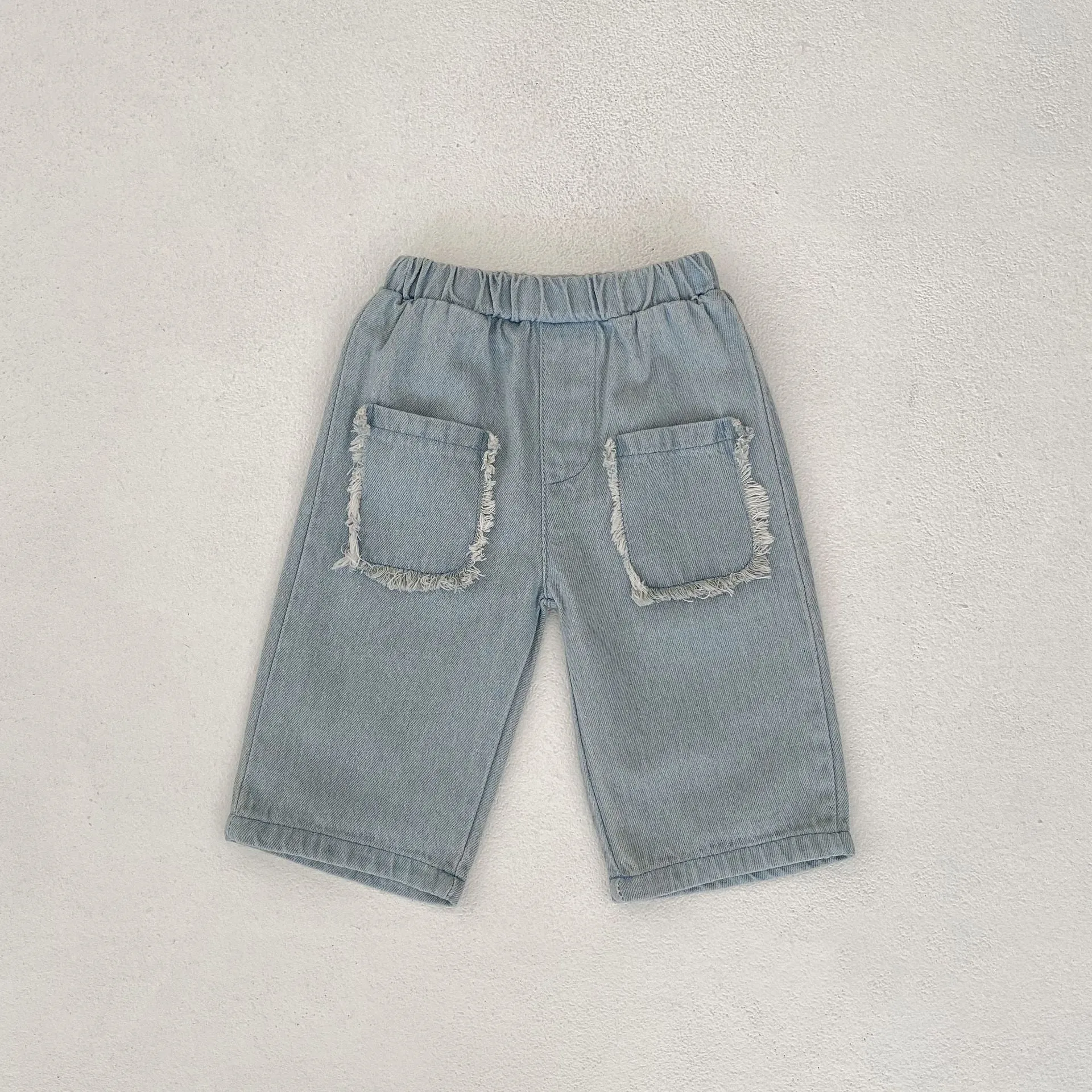 Baby Kid Unisex Solid Color Jeans Wholesale 230828276