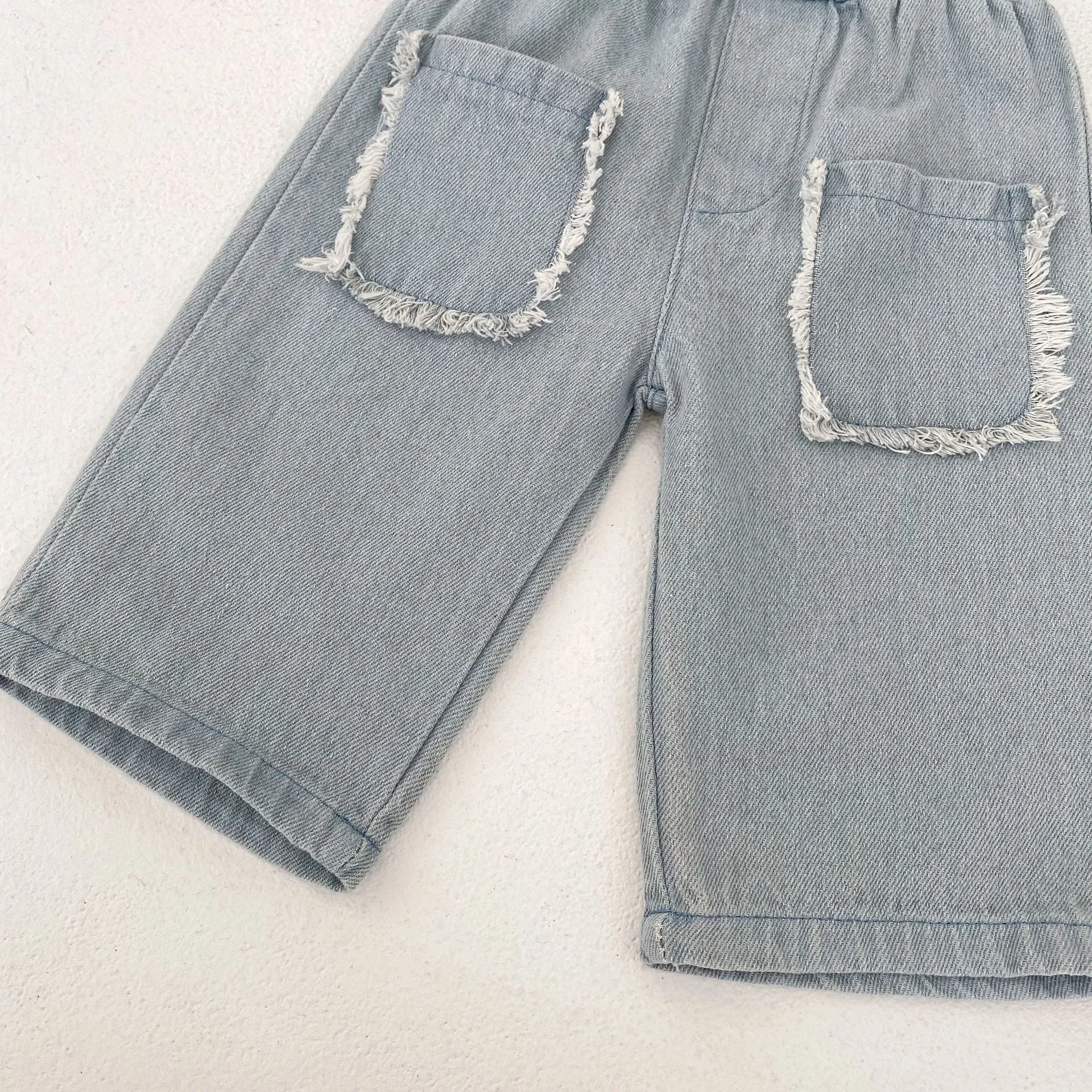 Baby Kid Unisex Solid Color Jeans Wholesale 230828276