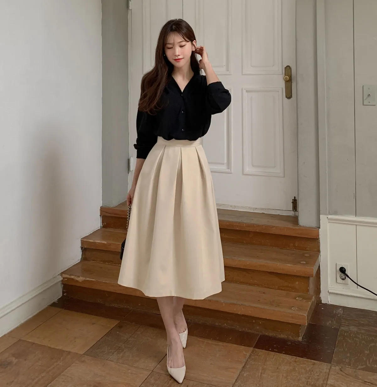 BADDIARY  |Casual Style Long Sleeves Plain Party Style Office Style