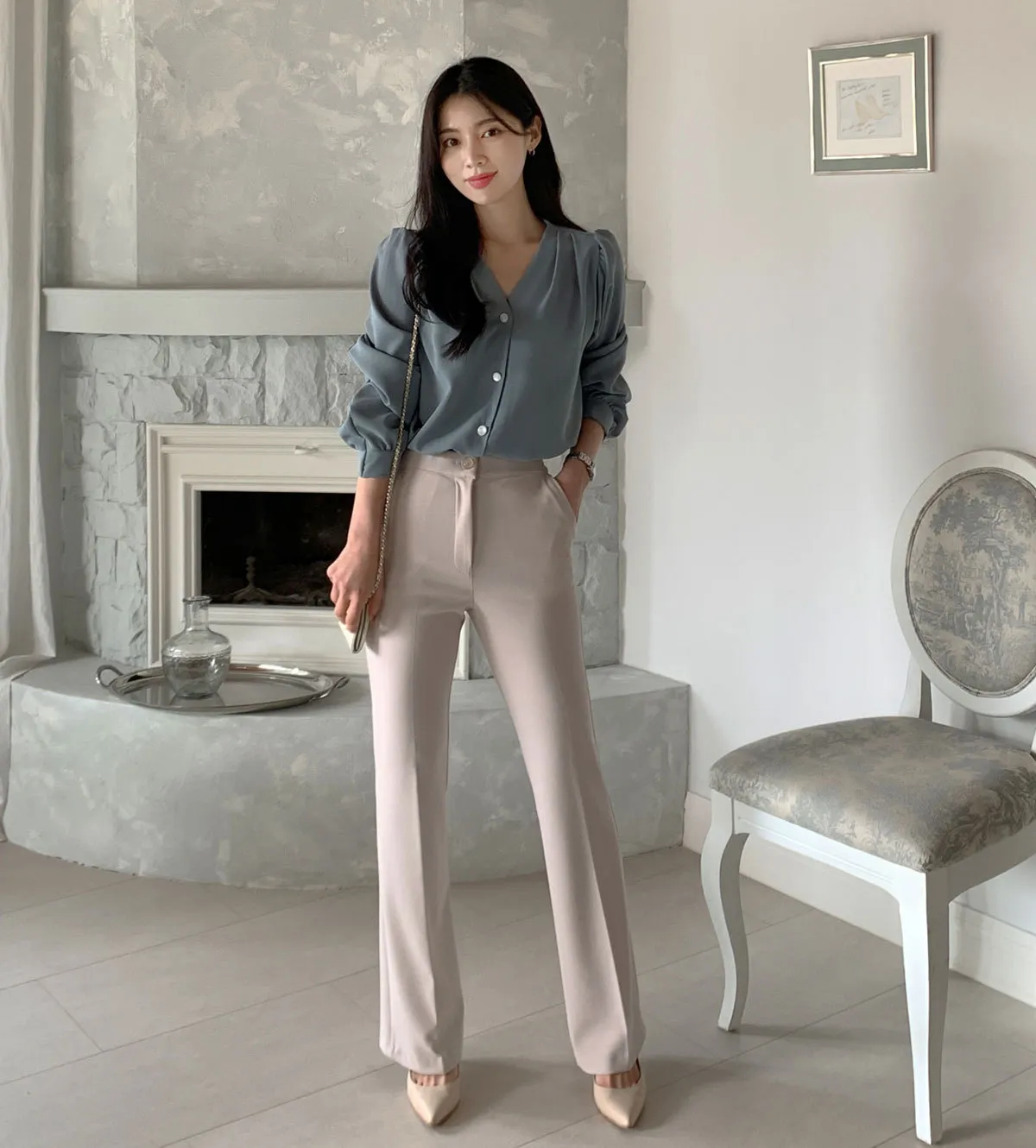 BADDIARY  |Casual Style Long Sleeves Plain Party Style Office Style