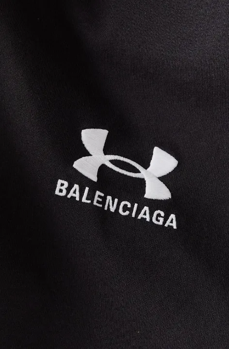 BALENCIAGA  |Crew Neck Pullovers Unisex Collaboration Plain Cotton