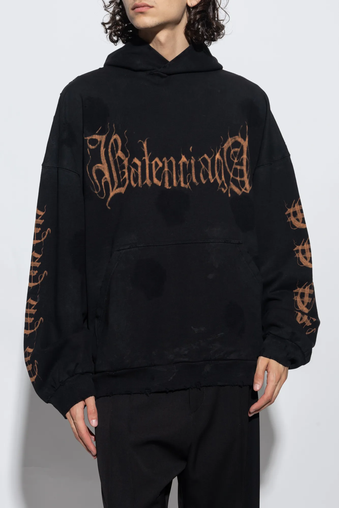 BALENCIAGA  |Pullovers Street Style Long Sleeves Cotton Oversized Logo