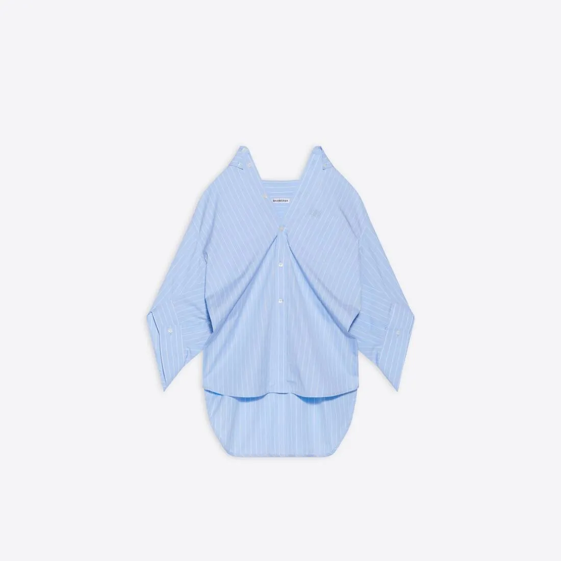 BALENCIAGA  |Women's swing twisted shirt in blue