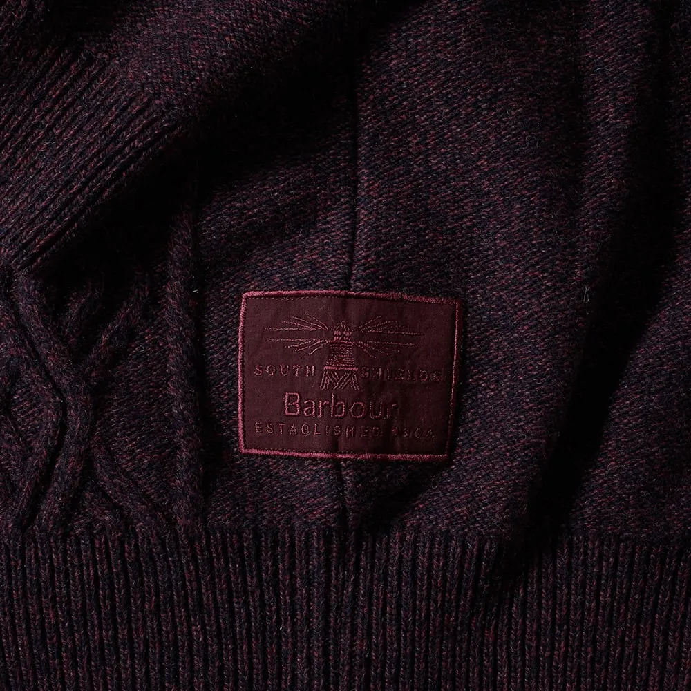 Barbour Barnard Cable CrewMerlot