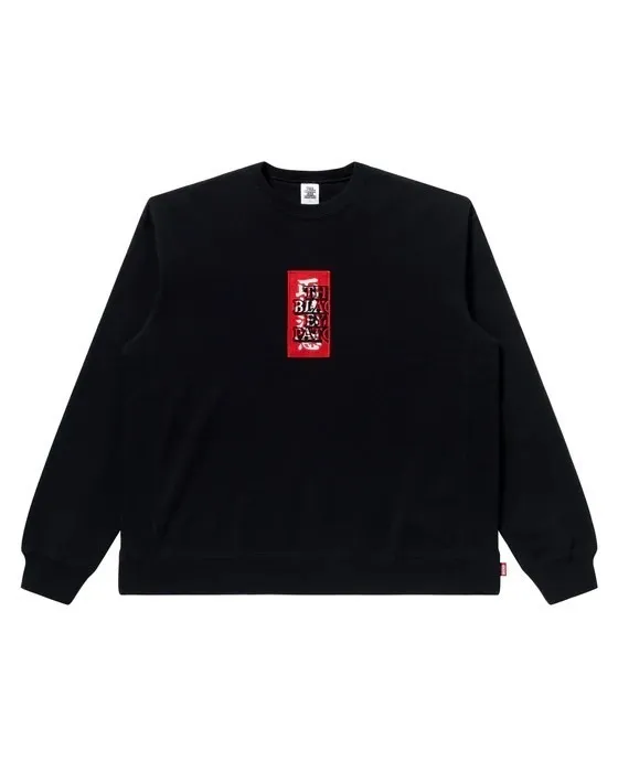 BlackEyePatch  |Crew Neck Pullovers Unisex Street Style Long Sleeves Logo