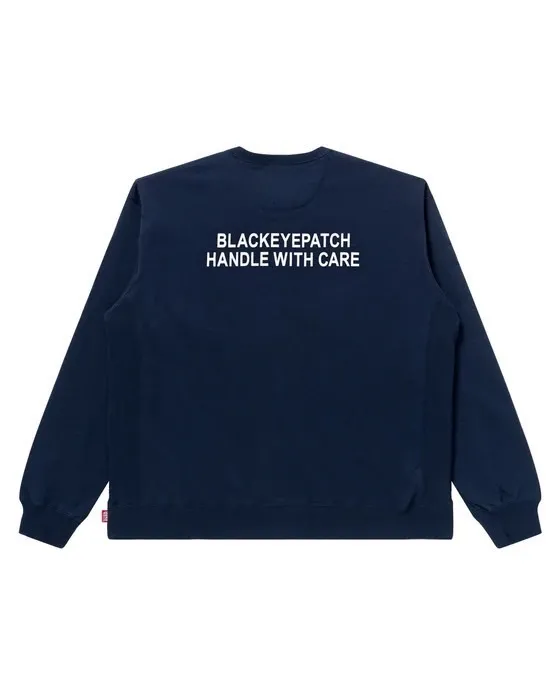 BlackEyePatch  |Crew Neck Pullovers Unisex Street Style Long Sleeves Logo