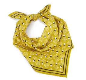 Block Shop: Ochre Domino Bandana