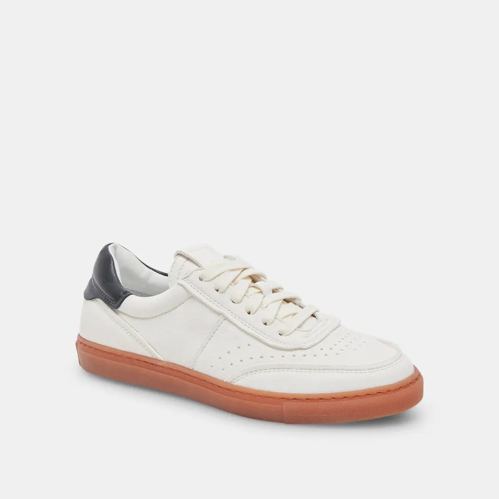 BODEN SNEAKERS WHITE BLACK LEATHER– Dolce Vita 6923806736450