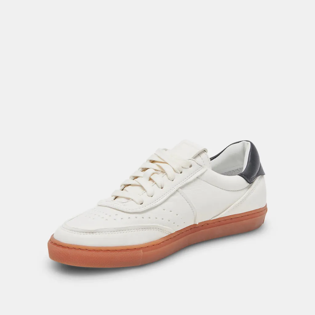 BODEN SNEAKERS WHITE BLACK LEATHER– Dolce Vita 6923806736450