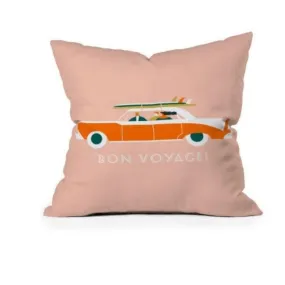 Bon Voyage Decorative Pillow