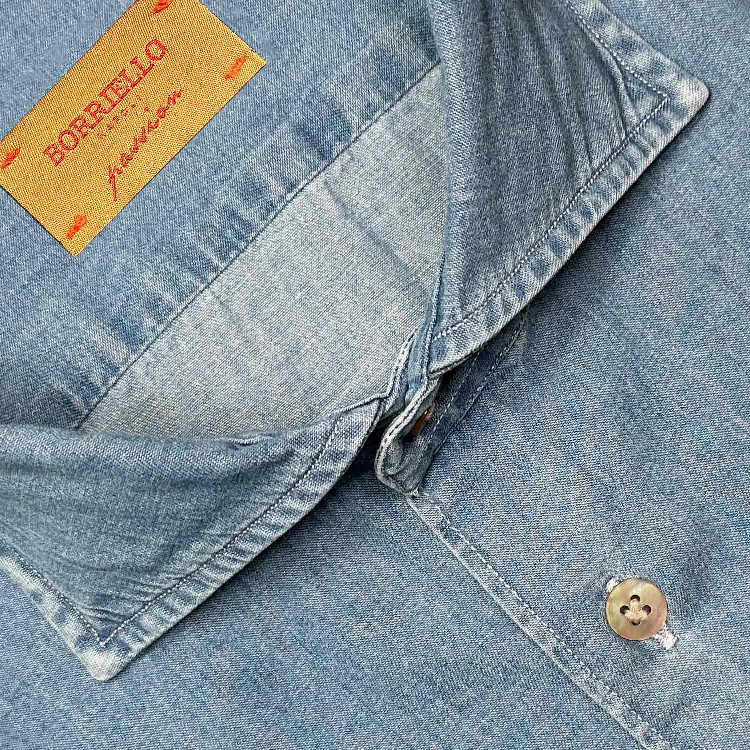 Borriello Light Blue Classic Denim Shirt