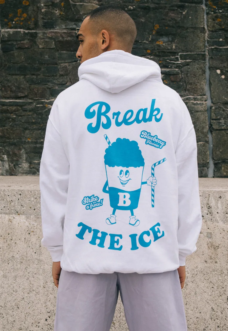 Break The Ice Men's Hoodie with Slush Ice Drink Graphic