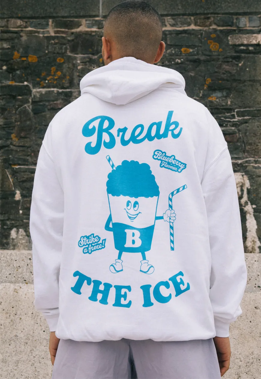 Break The Ice Men's Hoodie with Slush Ice Drink Graphic