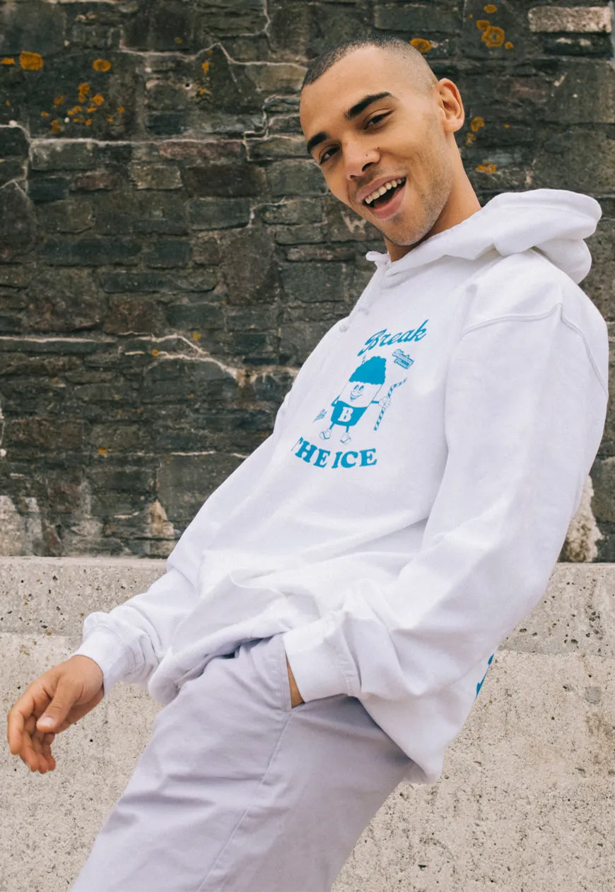 Break The Ice Men's Hoodie with Slush Ice Drink Graphic