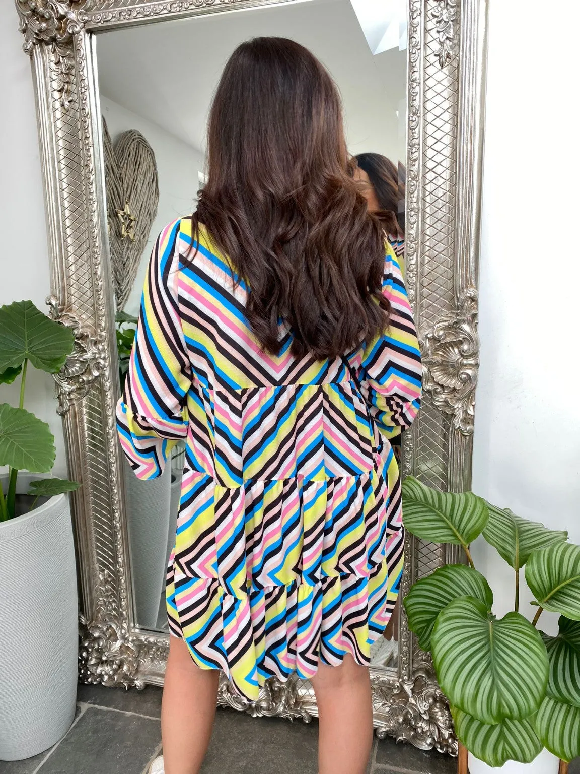 Bright Zig Zag Dress Kellie