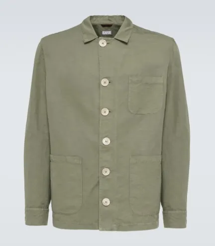 BRUNELLO CUCINELLI  |Linen Long Sleeves Cotton Shirts