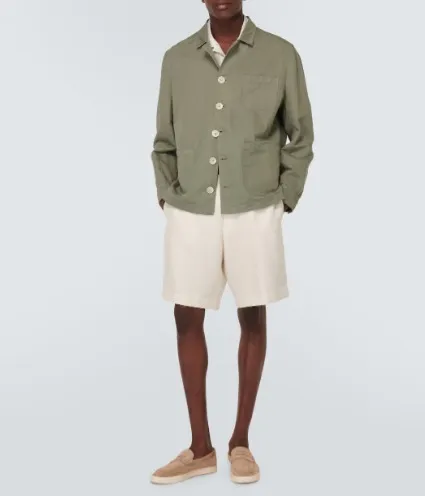 BRUNELLO CUCINELLI  |Linen Long Sleeves Cotton Shirts