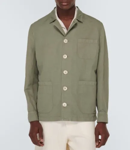 BRUNELLO CUCINELLI  |Linen Long Sleeves Cotton Shirts