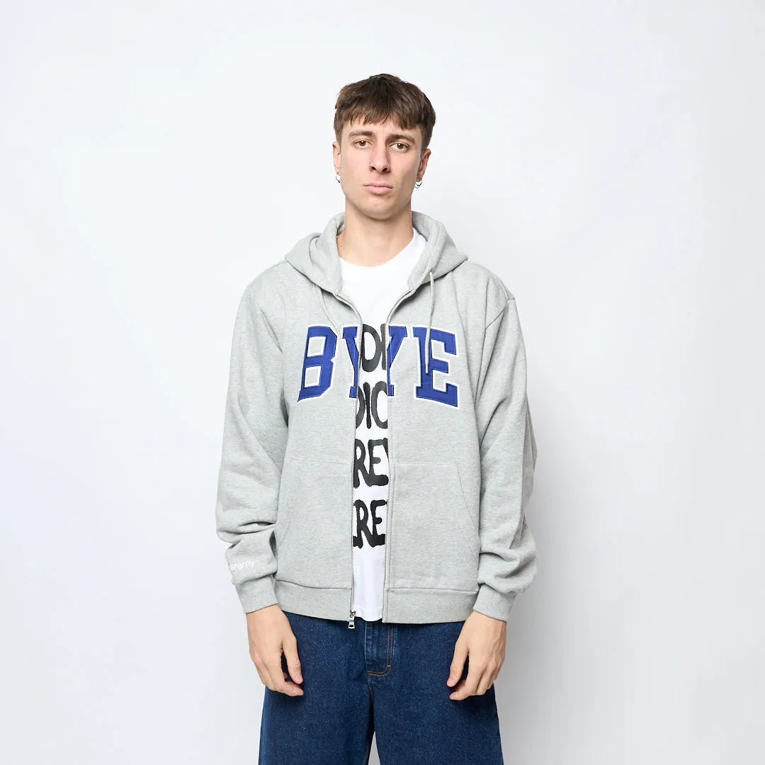 Bye Jeremy - Bye Zip Hoodie (Heather Grey)