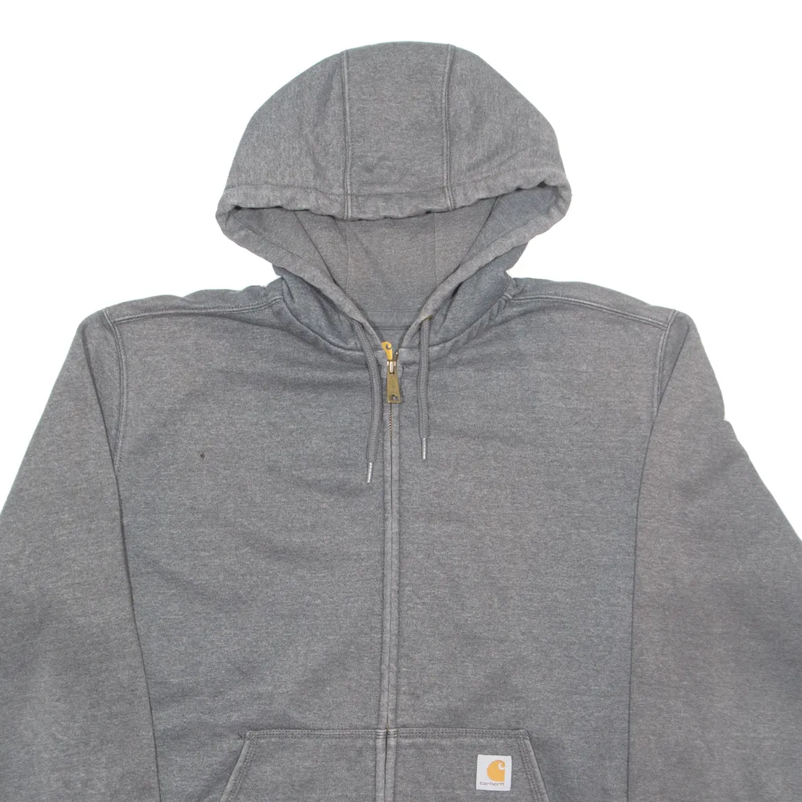 CARHARTT Mens Grey Hoodie Full Zip L